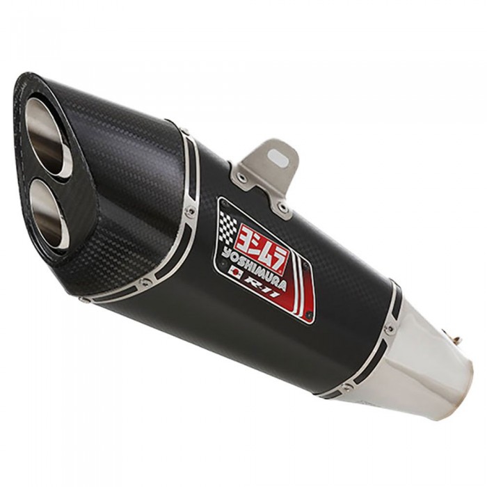 [해외]YOSHIMURA JAPAN R11 MotoGP GSXR 600/750 11-16 Stainless Steel&Metal Magic&Carbon Dual Tip 인증된 머플러 9138695187 Black / Silver