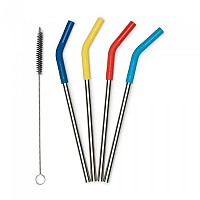 [해외]KLEAN KANTEEN Pack Of 4 Stainless Steel Straws 4139354189 Multicolor