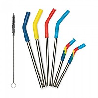 [해외]KLEAN KANTEEN Pack Of 6 Stainless Steel Straws 4139354191 Multicolor 2