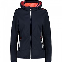 [해외]CMP 집 Hood 32A0456 소프트쉘 재킷 4139208245 Black Blue