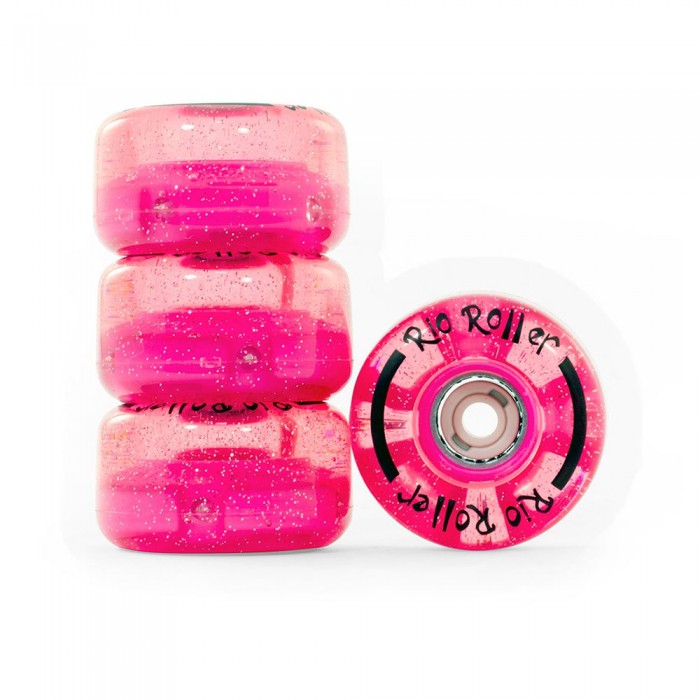 [해외]RIO ROLLER 바퀴 라이트 Up 4 Units 14137860616 Pink Glitter