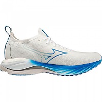 [해외]미즈노 Wave Neo 윈드 러닝화 6138858838 Undyed White / Peace Blue