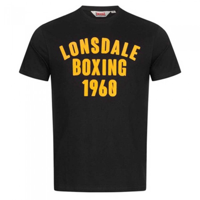 [해외]LONSDALE Pitsligo Short Sleeve T-Shirt 7139293728 Black / Yellow