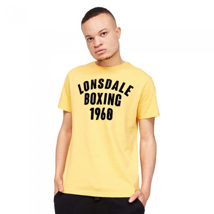 [해외]LONSDALE Pitsligo Short Sleeve T-Shirt 7139293729 Yellow / Black