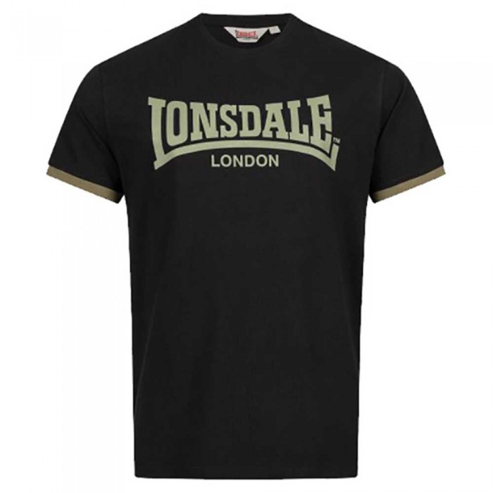 [해외]LONSDALE Townhead Short Sleeve T-Shirt 7139293736 Black / Olive