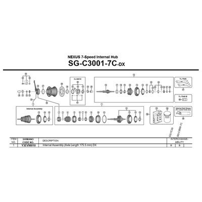 [해외]시마노 DX SG-C 3001-7C 1137974316 Black