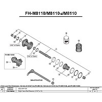 [해외]시마노 FH-M8110 13 단위 1137974361 Silver