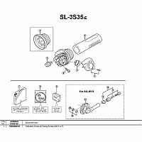 [해외]시마노 커버 모자 SL-3S35 V 1137974505 Black