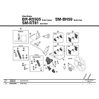 [해외]시마노 BR-RS505 씰 1137974665 Black