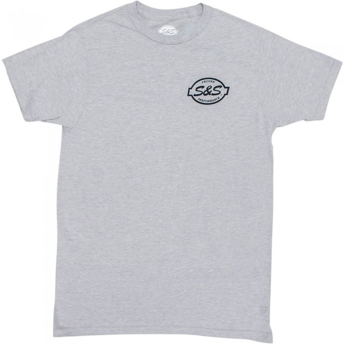 [해외]S&S CYCLE Stroker 반팔 티셔츠 9139355013 Grey