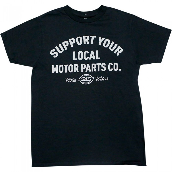 [해외]S&S CYCLE Support 반팔 티셔츠 9139355014 Black