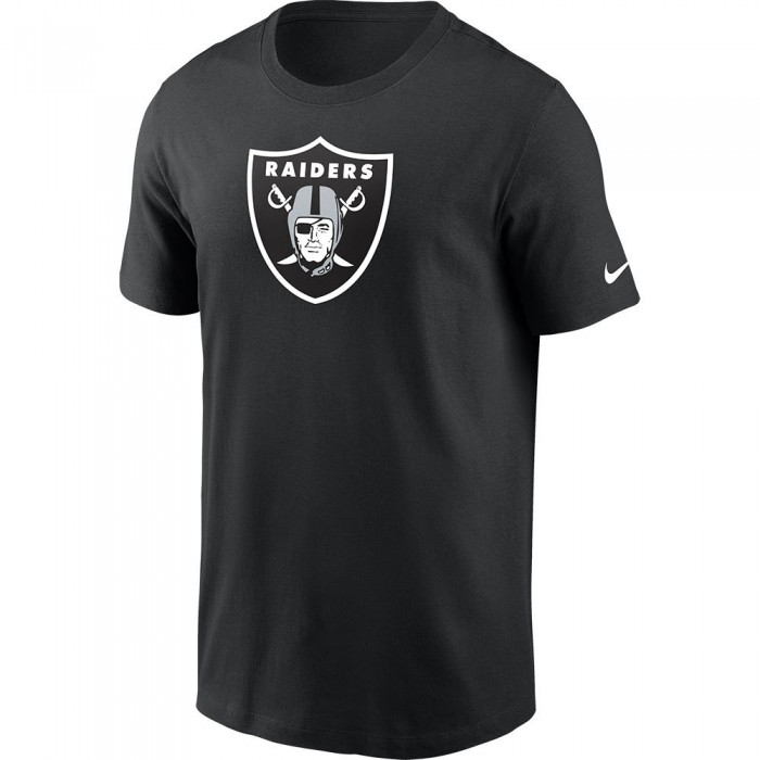 [해외]나이키 NFL Las Vegas Raiders Logo Essential Short Sleeve Crew Neck T-Shirt Black 00A