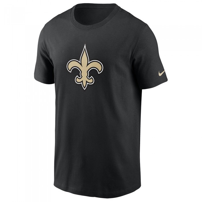 [해외]나이키 NFL New Orleans Saints Logo Essential Short Sleeve Crew Neck T-Shirt Black 00A