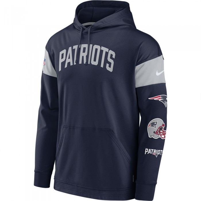 [해외]나이키 NFL New England Patriots Hoodie College Navy / Wolf Grey