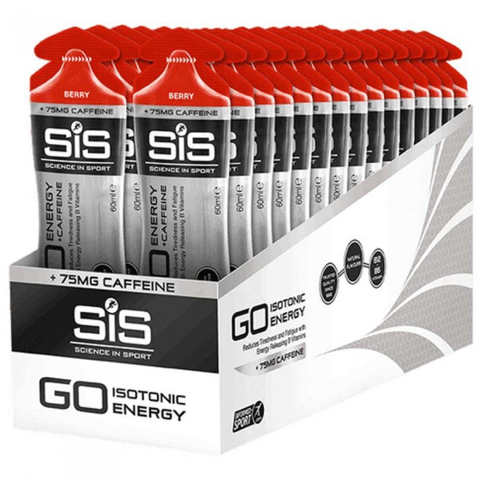 [해외]SIS Go Energy Caffeine Berry 60ml Energy Gels Box 30 Units 6138817996
