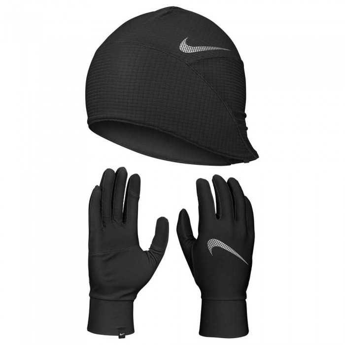 [해외]나이키 ACCESSORIES Essential Hat Set Gloves 6137635968 Black / Black / Silver