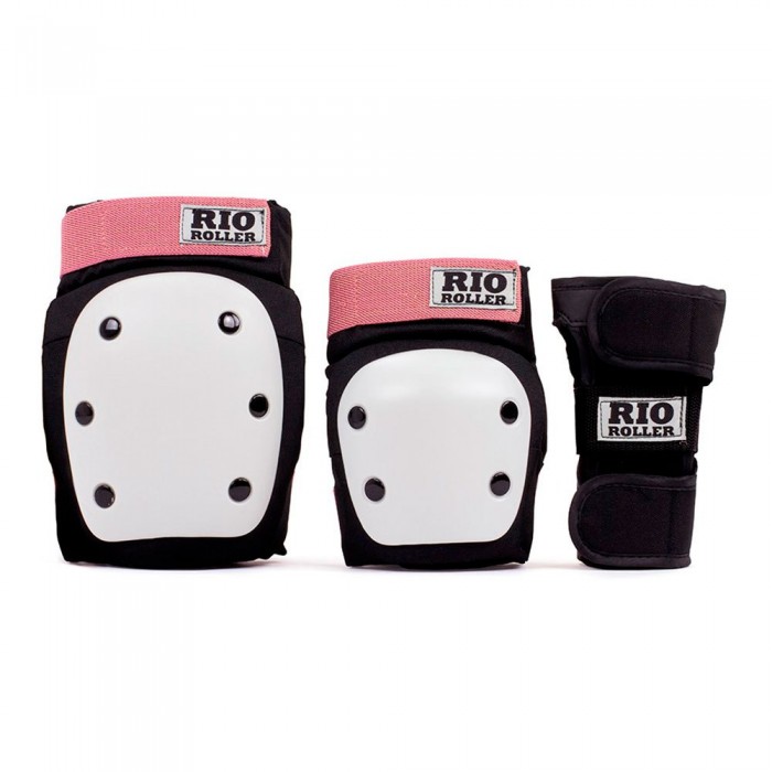[해외]RIO ROLLER Triple Pad Protective Set 14139365148 Black / Rose