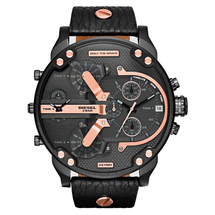 [해외]디젤 DZ7350 Watch Black / Leather
