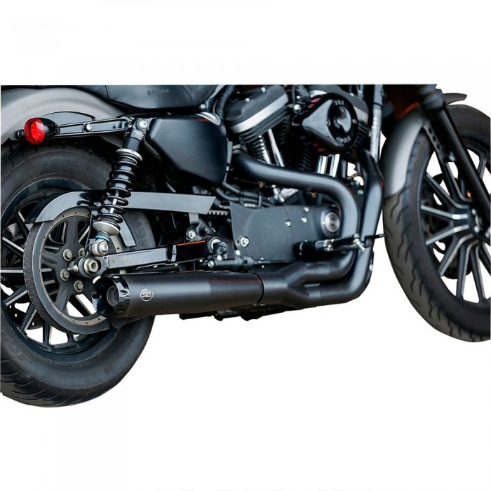 [해외]S&S CYCLE SuperStreet Harley Davidson XL50 1200 50th Anniversary 07 Ref:550-0951 비인증된 완전 배기 시스템 9139389605 Black