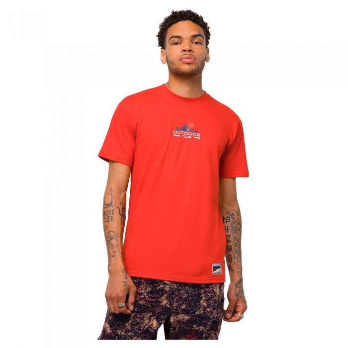 [해외]반스 Outdoor Club Short Sleeve T-Shirt Dark Red