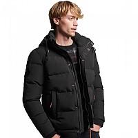 [해외]슈퍼드라이 Everest Hooded Puffer 자켓 139393430 Jet Black