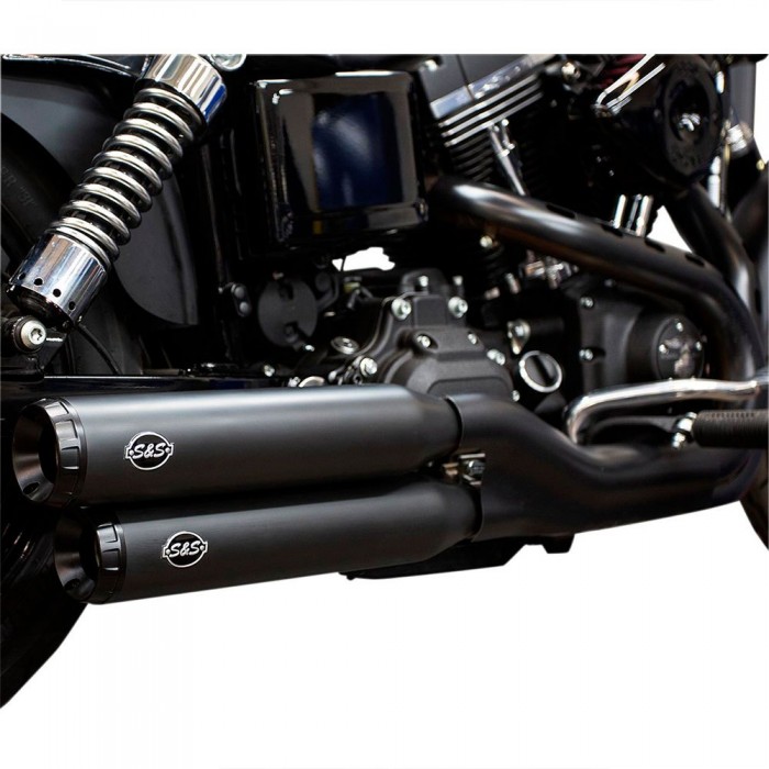[해외]S&S CYCLE 슬립온 머플러 Grand National Harley Davidson Ref:550-0725 9139412961 Black