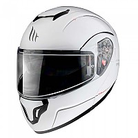 [해외]MT Helmets Atom SV Skill A0 Modular Helmet 9139305492 Gloss Pearl White