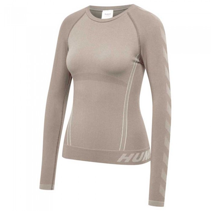 [해외]험멜 Christel Seamless 긴팔 티셔츠 7139081846 Chateau Gray / Driftwood Melange