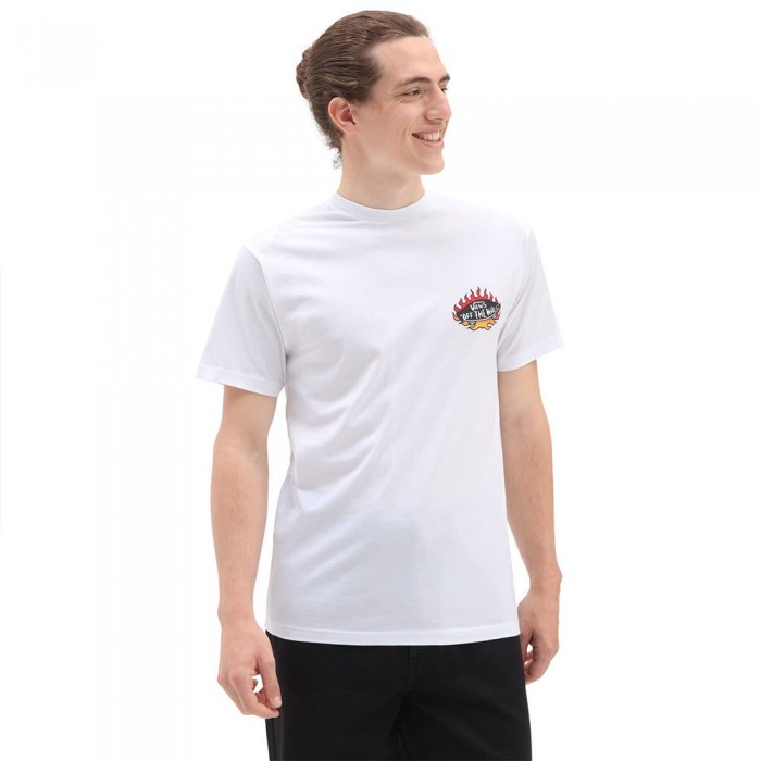 [해외]반스 Fuego Skeleton 로고 반팔 티셔츠 14139312530 White