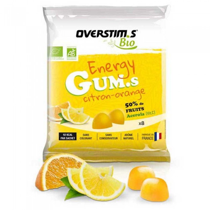 [해외]OVERSTIMS Energy Gums BIO Orange&Lemon 6138336631 Yellow