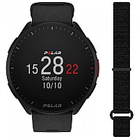 [해외]POLAR Pacer Watch+Hook&Loop Strap 4139420161 Black