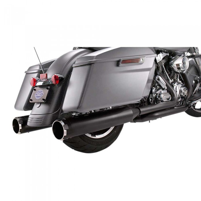 [해외]S&S CYCLE 슬립온 머플러 MK45 Harley Davidson Ref:550-0862 9139412964 Black