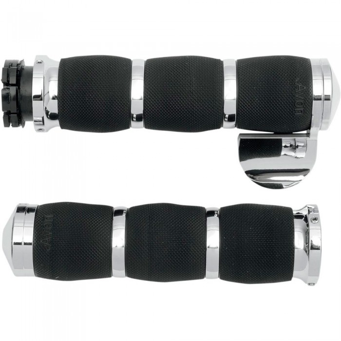 [해외]AVON GRIPS MT-AIR-90-CH-B 핸들 그립 9139422413 Chrome / Black