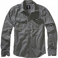 [해외]BRANDIT Vintage Long Sleeve Shirt 9139420920 Charcoal Grey