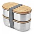 [해외]BLACK+BLUM 스테인리스 도시락 Bento Box 1L 4139388990 Almond / Grey