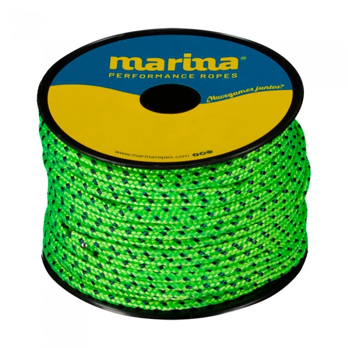 [해외]MARINA PERFORMANCE ROPES 이중 꼰 로프 Marina Pes HT Color 25 m 10139175291 Neon Green / Navy