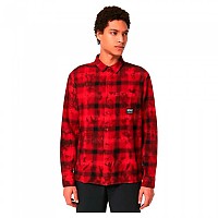 [해외]오클리 APPAREL Cabin Plaid Flannel Long Sleeve Shirt 9139050777 Iron Red Check