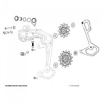 [해외]스램 상자 Rear Derailleur Inner Cage X01 Eagle Polar With Screws 1137671163 Black