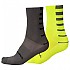 [해외]엔듀라 Stripe Coolmax? 양말 2 켤레 1139402937 Hi-Viz Yellow