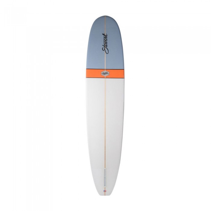 [해외]STEWART 서핑보드 Ripster 롱 PU 9´0´´ 14138783414 White / Light Blue / Orange