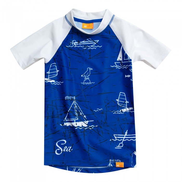 [해외]IQ-UV UV Sea Short Sleeve T-Shirt 6137096577 Blue