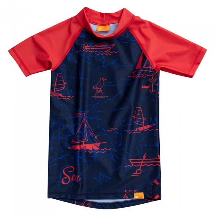 [해외]IQ-UV UV Sea Short Sleeve T-Shirt 6137096578 Royal Navy