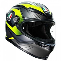 [해외]AGV K6 Multi MPLK Full Face Helmet 9138587461 Excite Matt Camo / Fluo Yellow
