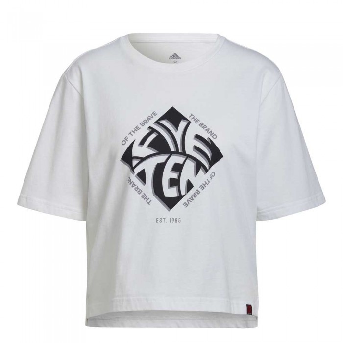 [해외]파이브텐 Crop 반팔 티셔츠 14138430123 White / White