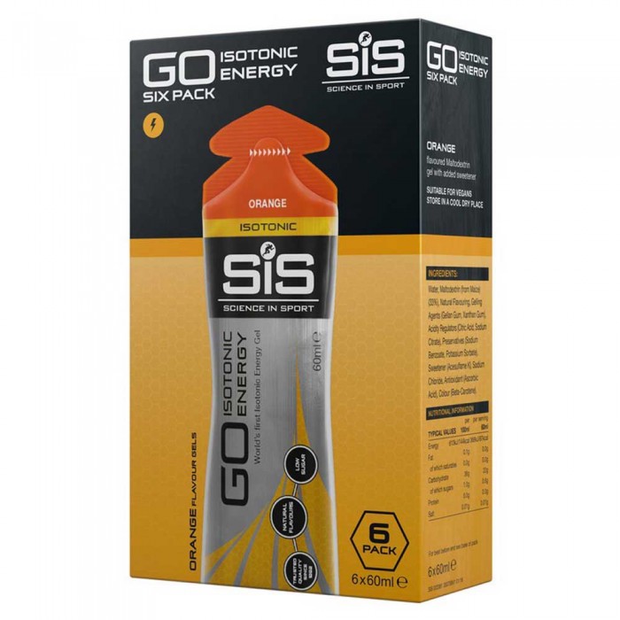 [해외]SIS 오렌지 에너지 젤 상자 Isotonic Energy 60ml 6 단위 7138909213 Black