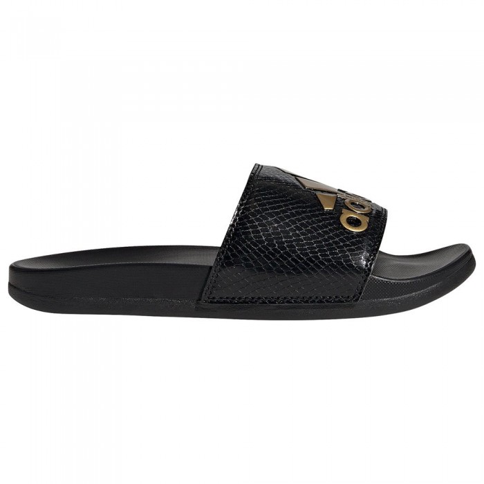 [해외]아디다스 Adilette Comfort Sandals 10138423904 Core Black / Gold Metalic / Core Black