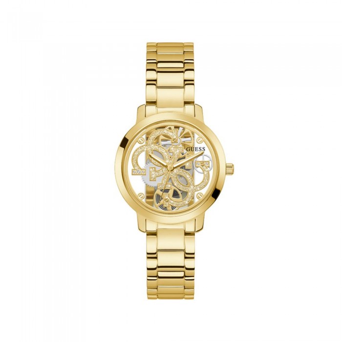[해외]GUESS 손목시계 Quattro Clear 139161776 Gold