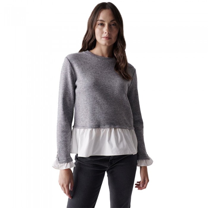 [해외]SALSA JEANS 스웨터 2스킨스 139015202 Mixed Gray Medium