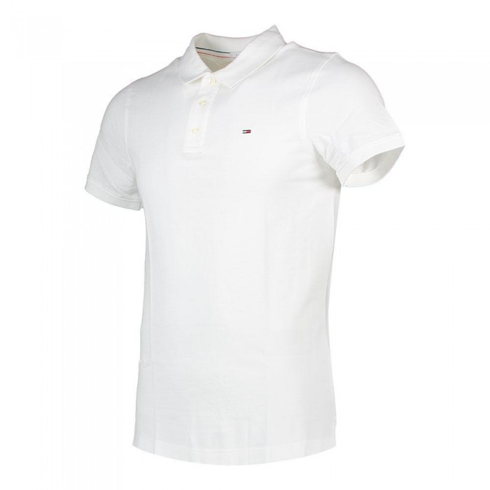 [해외]타미힐피거 Original Fine Piqu? Short Sleeve Polo Shirt Refurbished Classic White