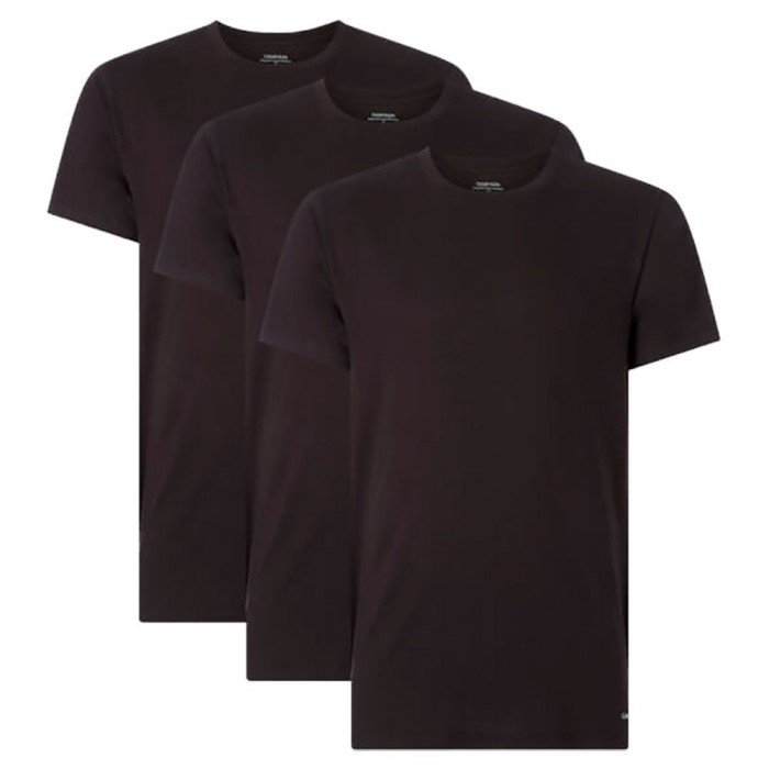 [해외]캘빈클라인 NB4011E001 Short Sleeve T-Shirt 3 Units Black